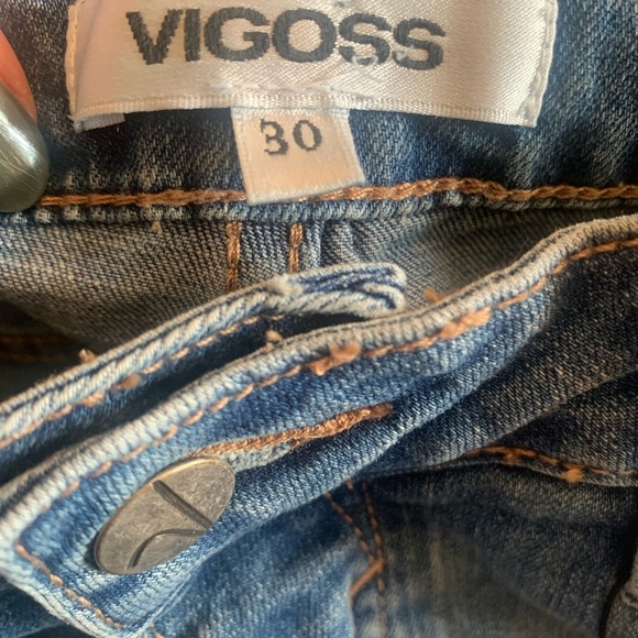Vigoss Joni Cuff wide leg crop jeans NWT women’s size 10/30. - Picture 11 of 11